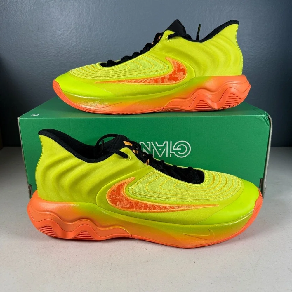 Nike‎ Giannis Immortality 4 Cyber Bright Neon Basketball Shoes Mens Size 14